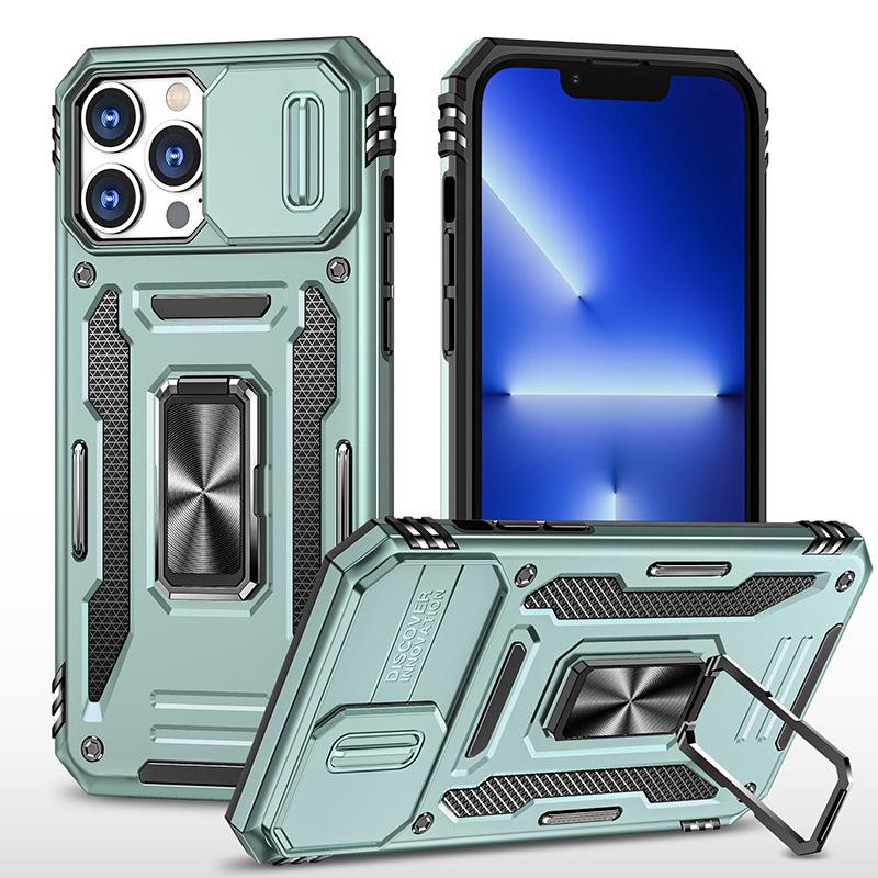 The New Model Is Suitable for IPhone17Pro Car Ring Holder Mobile Phone Case Apple 12 Guest Armor Protective Case.