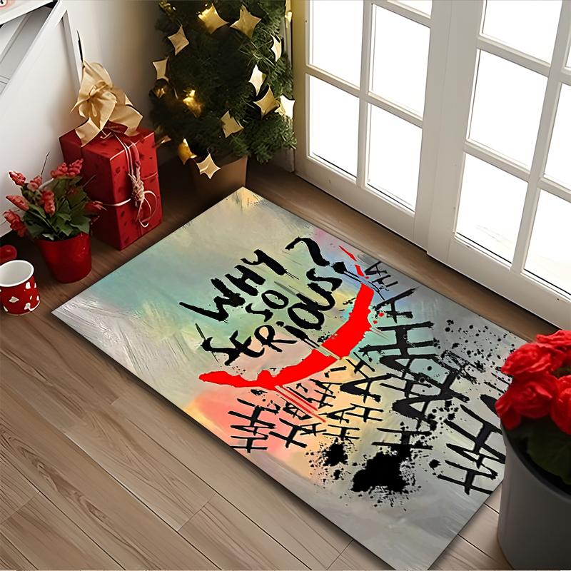 [JOKER Printed Carpet] Non-slip Office Rug, Cozy Area Carprt for Living Room Use, Soft Home Sofa Chair Mat