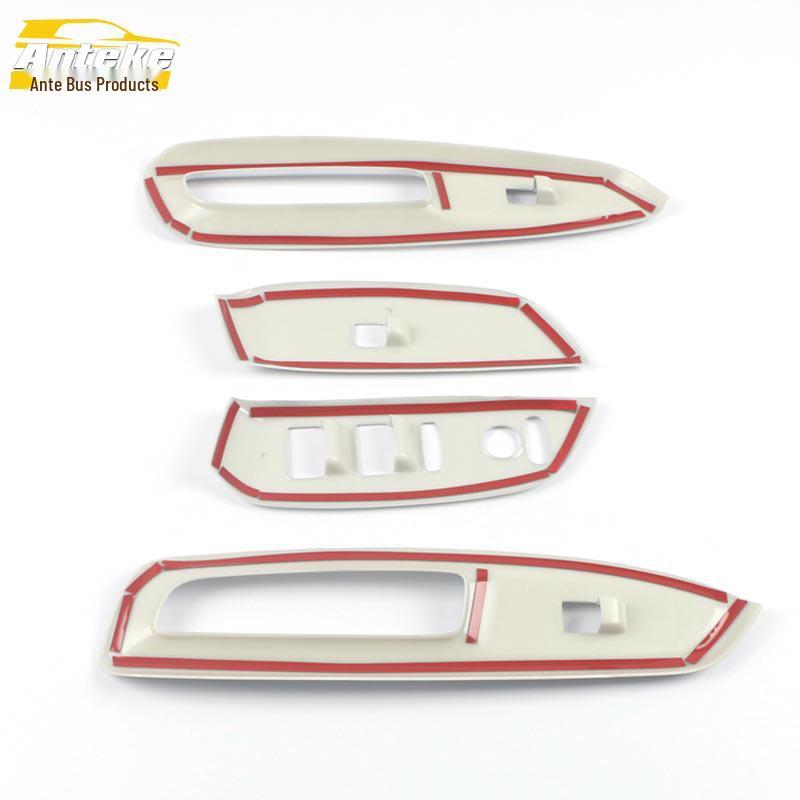 Compatible Decorative Frame & Sequin Sticker for 21 Right-Hand Drive Power Window Switch Models