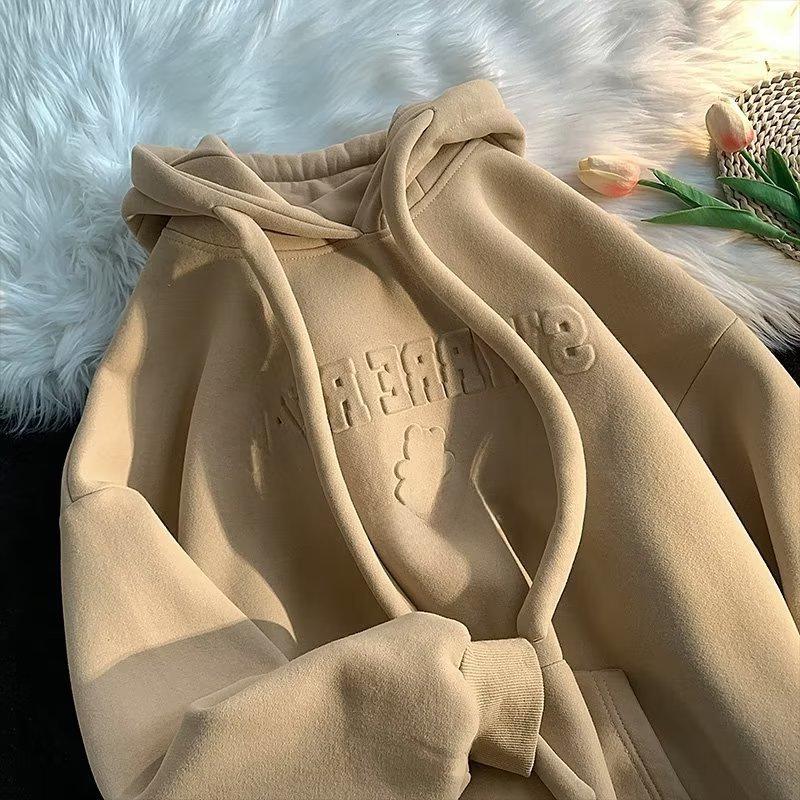 Niche svetr pro americký pár z High Street - Dámská plyšová sametová bunda s kapucí