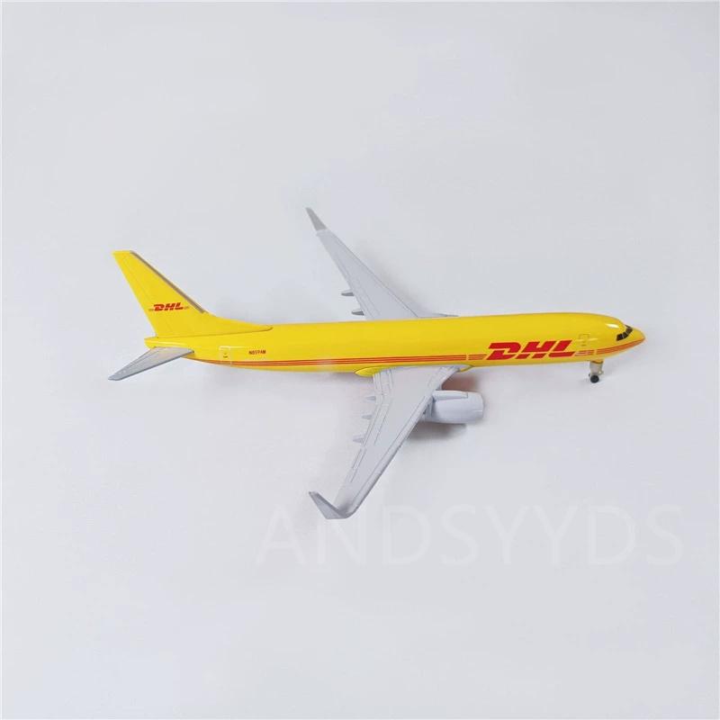 AIR DHL Airlines 20cm B737 Metal Alloy 1/400 Scale Airplane Diecast Model Plane Aviation Aircraft With Landing Gear Collection