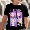 KPop Demon Hunters Kids T Shirt Huntrix Girl Saja Boys Baby Tops Toddler Tees Zoey Rumi Mira Clothes Children T-shirts Short Sleeve Wear