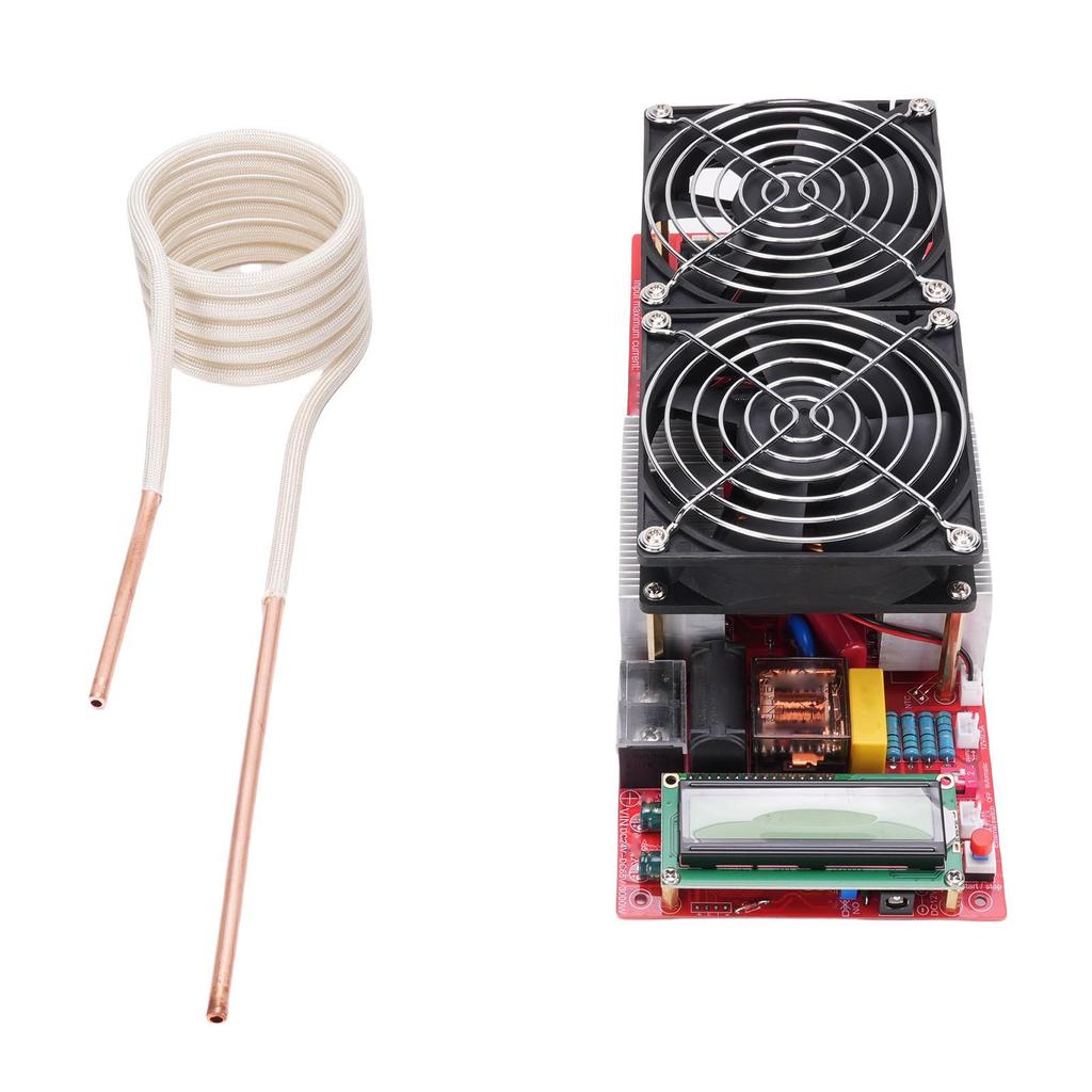 3000W ZVS Induction Heater Module DC 24 65V Flyback Driver Induction Heating PCB Board Module with Copper Tube Pump US