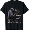 Catholic Saint Padre Pio Quote Pray, Hope, and Don't Worry. T-Shirt S-3XL