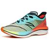 Anta Cushioning Slip Resistant Abrasion Resistant Low top Running Shoes Men's Blue Orange White 112215589S-3