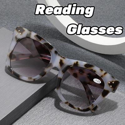 2025 Neue Europäische und Amerikanische Mode Progressive Farbe Lesebrille Runde Fassung Hochauflösende Sonnen-Presbyopie-Brille