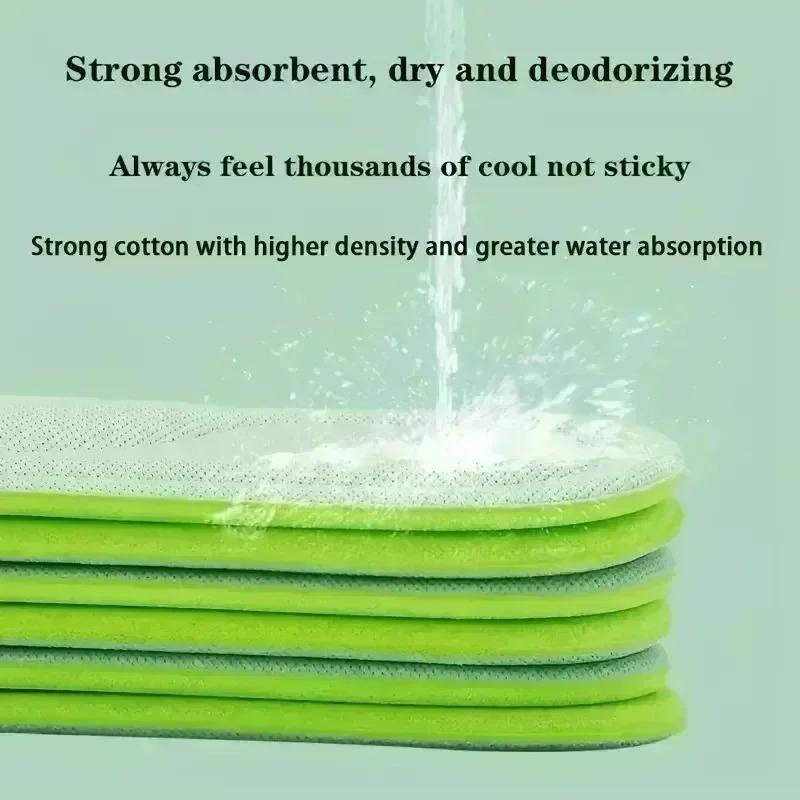 Memory Foam Orthopedic Insoles 20 Pairs Shock Absorbing Deodorizing Inserts for Sports Shoes Comfort Insoles for Men Women