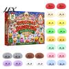 Steamed Bun Countdown Box Christmas Cartoon Dumpling Gift Box, Xmas Advent Calendar with 24 Stress Toy Relief Squeeze Toys, Days Merry