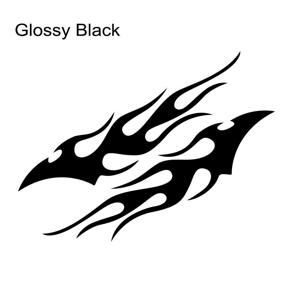 Cool Car Sticker Flame Car Body Sticker Waterproof Self-Adhesive Flame Stripes Door Vinyl Decal Auto Decoration Accessories