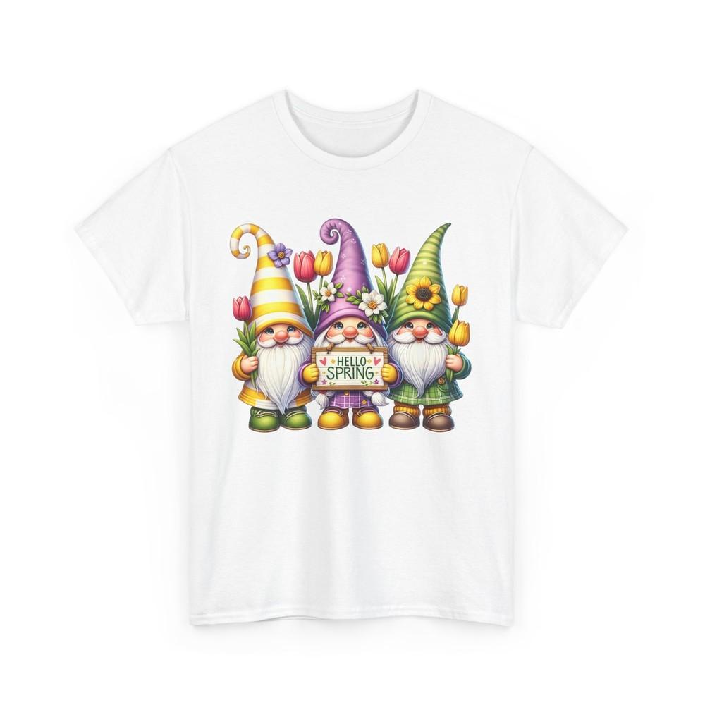 

Wildflower Meadow T-Shirt | Nature Lover Hello Spring Gnomes Shirt S