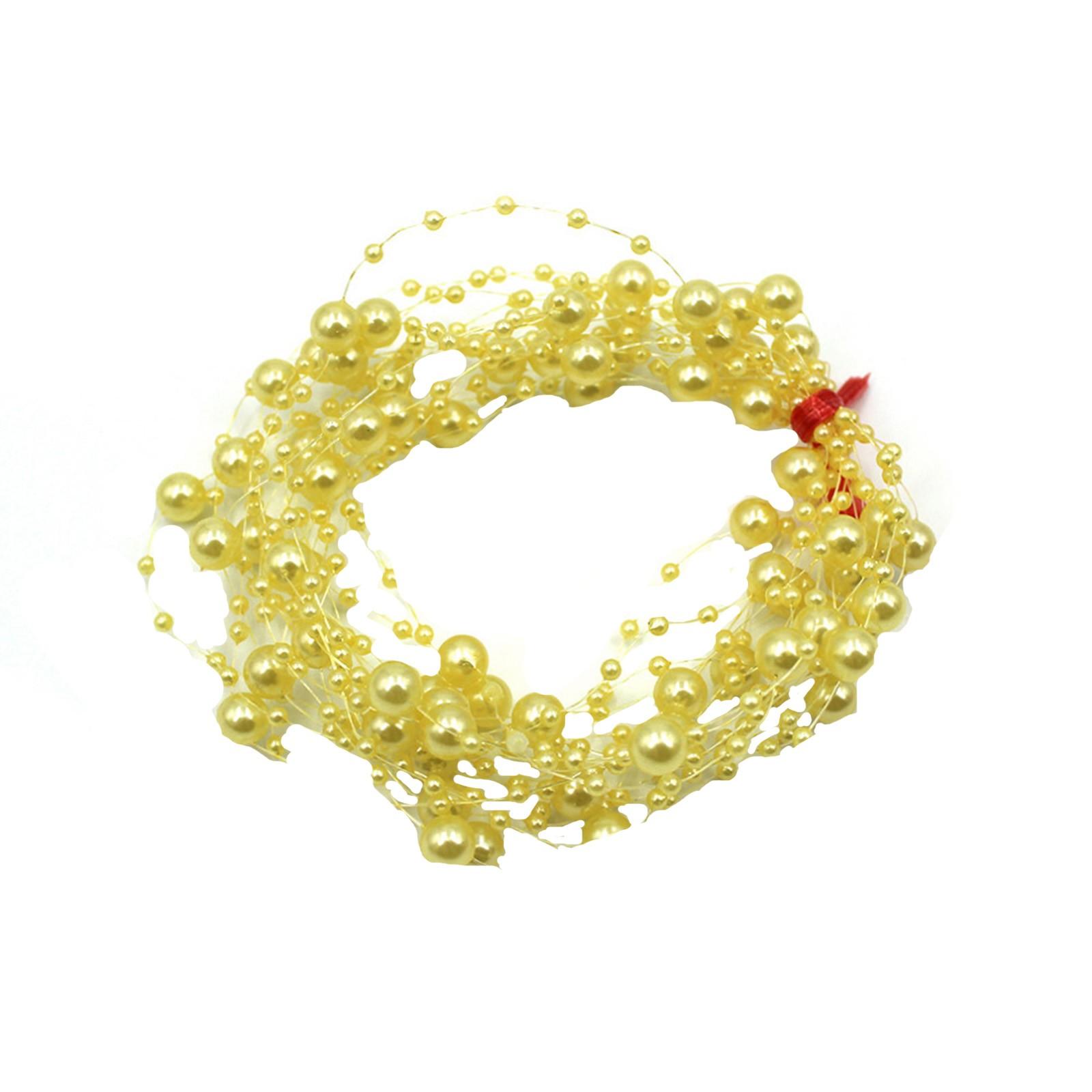 

10 футов 30 светодиодных рождественских гирлянд из металлических бусин с ягодами для помещений, для каминной полки, для рождественских украшений в помещении(Золото) One Size золотой