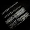 Miaojupin Transparent Plastic Bamboo Joint Fruit Forks