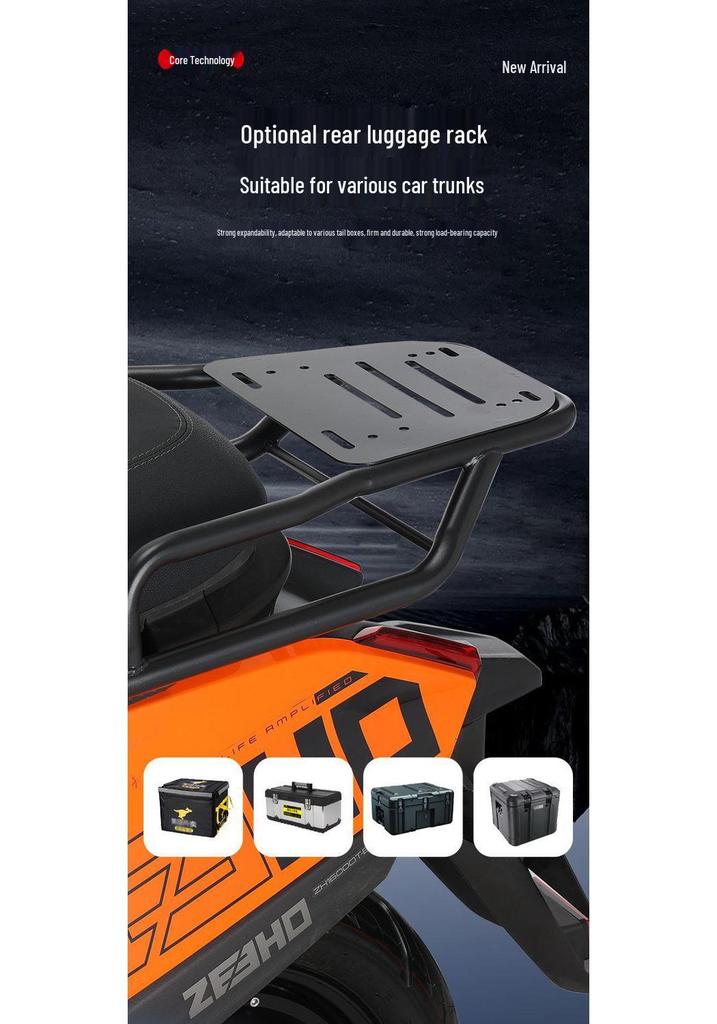 ZEEHO Jike AE4 Electric Vehicle Rear Crash Bar: Anti-collision & Anti-fall Takeaway Model Accessories