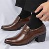 Neue Designer Spitzschuhe mit dicker Sohle und Höhenerhöhung im kubanischen Stil für Herren, formell, Hochzeit, Homecoming-Kleid, Gesellschaftsschuh für Herren