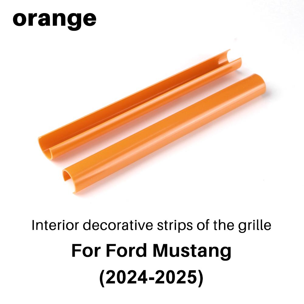 1Pair Car Front Grille Trim Strips For Ford Mustang GT Dark Horse EcoBoost 2025 2025 Wrap Sport Styling Decoration Accessories