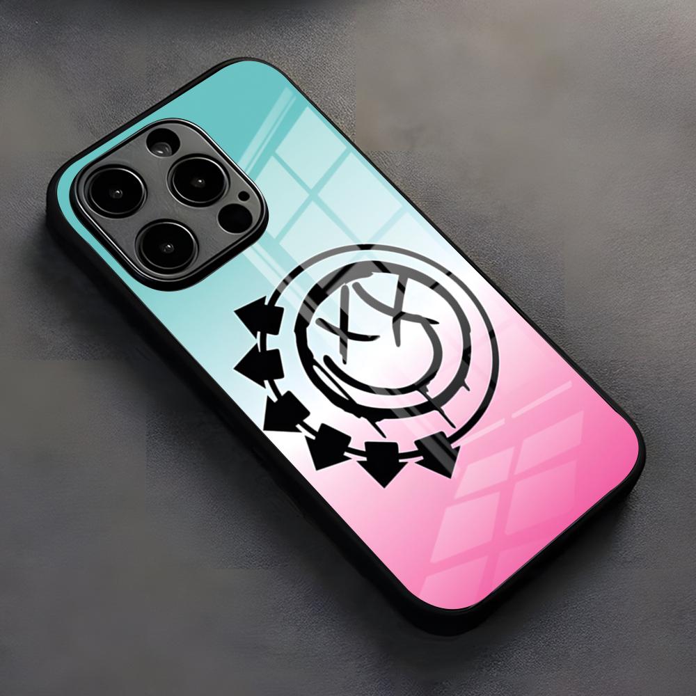 Blink-182band Phone Case For IPhone 17 Pro Max 16 15 14 Pro Max 13 11 X Xs Xr 8 7Plusglass Cover