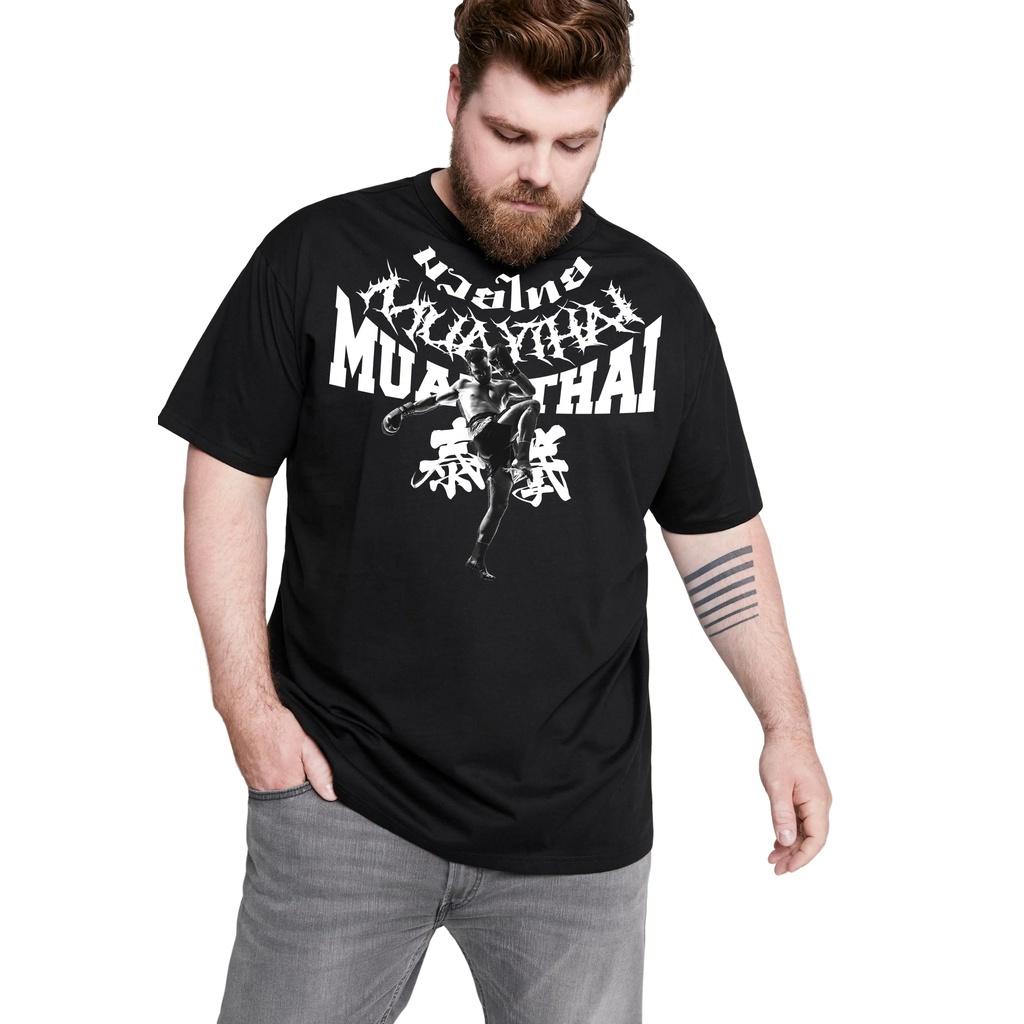 Ancient Muay Thai Футболка Kick Boxing 3D Print Tattoo Quick Dry для мужчин и женщин унисекс с коротким рукавом круглым вырезом смешанные боевые искусства хлопок M 3093₽