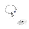 Pandora 925 Sterling Silver Glass Synthetic Cubic Zirconia Bracelets Women's Silver ZT1330