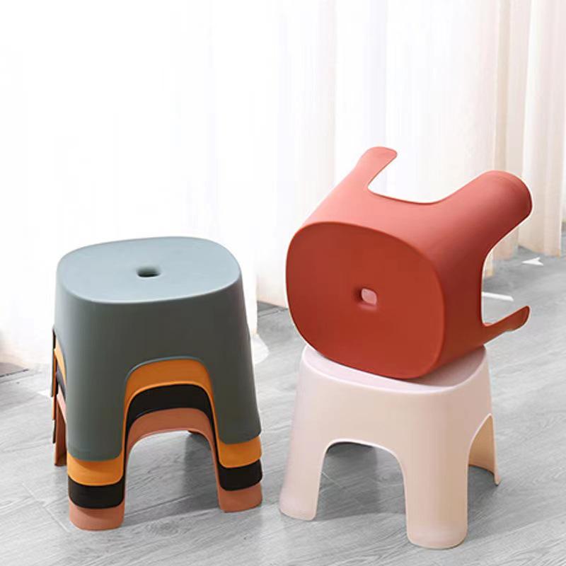 Thickened Non-slip Plastic Footrest Stool for Kids and Adults - Ideal for Bathrooms and Entryways