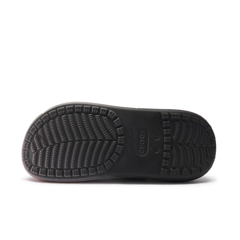 Crocs EVA Fashion Personalised Design Versatile Gift Bag Edition Hole Shoes Unisex Black and Pink