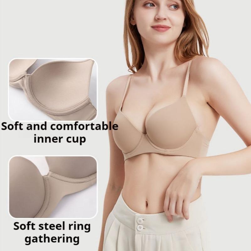 Large Size Seamless Bra for Women Push-up Bra for Large Breasts Small Size Anti-sagging Breathable Bra