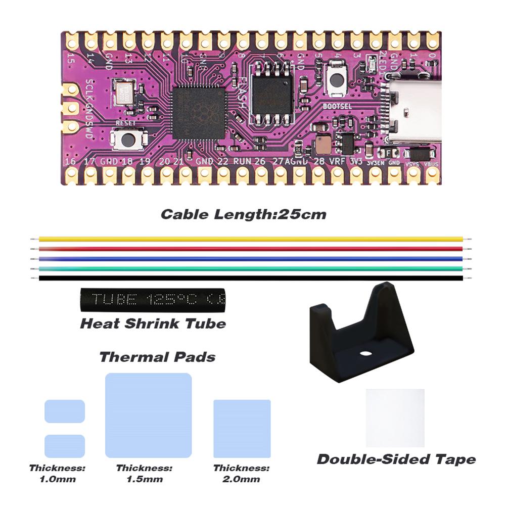 19 Kit Pi Pico Board Picoboot IPL Replacement Modchip and SD2SP2 Adapter Card Reader For Nintendo GameCube NGC Game Console