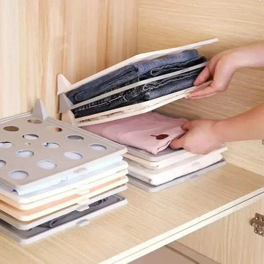 Clothes Folder T Shirts Jumpers Organizer Fold Clothes Folding Board Clothes Holder Home Wardrobe Storage Separate Boards