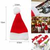 Christmas Decorations Tableware Holder Bag Christmas Hat Tableware Fork Knife Cutlery Bag Xmas Home Decor Christmas Ornament