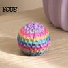 Kids Anxiety Relief Toy 3D Printed Twisting Ball Fidget Toy, Transforming Spiral Shape Decompression Sensory Stress Desk Accessory for Work