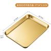 304 Stainless Steel Rectangle Tray Large Capacity Metal Food Serving Pan Steamed Rice Sausage Plate Kitchen BBQ Storage Trays