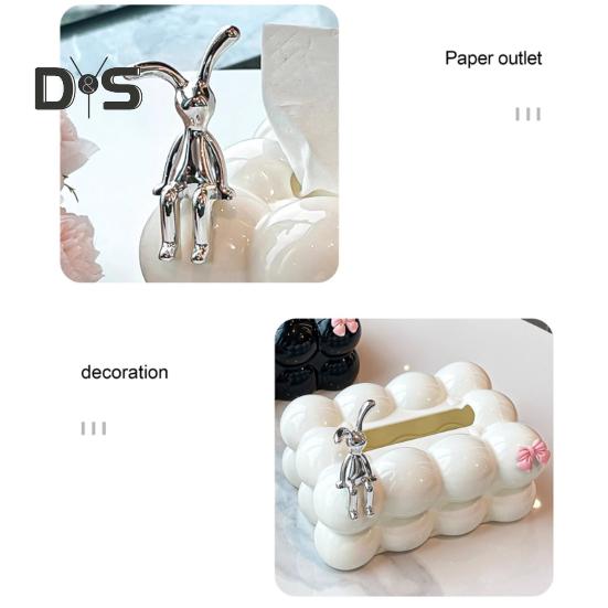 Tissue Box Storage Holder Large Capacity Spring Design Easy To Use Luxury Home Tissue Paper Organizer Desktop Decor