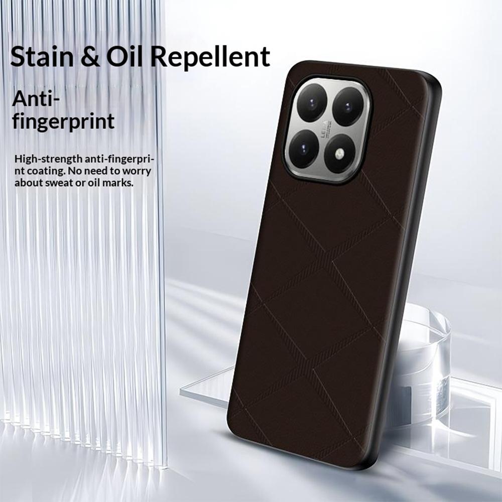 For Xiaomi 15T Case X-Patterned TPU PU Leather PC Anti-Drop Phone Cover