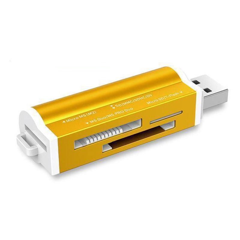 Mini USB 2.0 Card Reader for MS M2 PRO DUO Micro SD/TF SDHC MMC DV Phone Camera Memory Card Writer Extend for Laptop PC Adapter