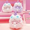 Unicorn Original Enchanting Keychain With Bubble Blowing Plush Design In Adorable Colors