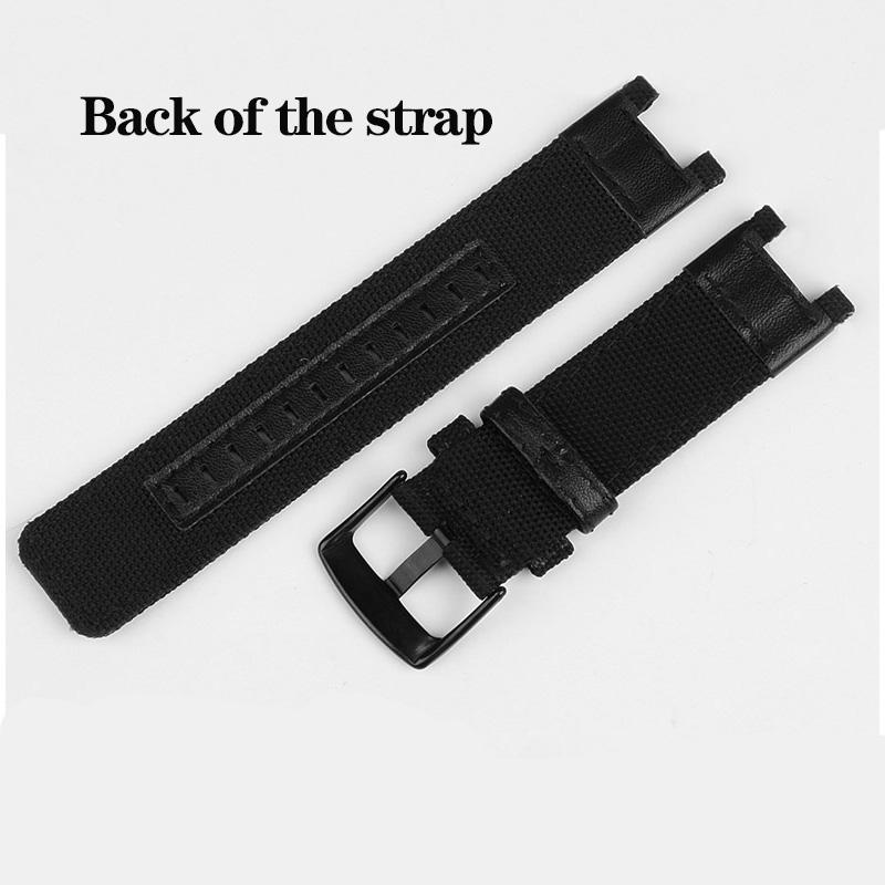Nylon Canvas Leather Watchband Modified MTG B1000 for G-SHOCK C-asio Watch MTG-B1000 Series Outdoor Sport Mens Watch Band Strap