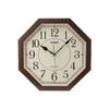 CASIO Wall Clock, Wall Clock, Radio Clock, Wood Grain, Step Second Hand, Second Hand Stops At Night, Dark Brown, Japanese Room IQ-1023J-5JF
