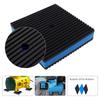 4pcs Anti-Vibration Pad Heavy Duty Isolation Pads Ribbed Rubber Pads for HVAC / Air Compressor / Washer and Dryer / Air Conditioner Units