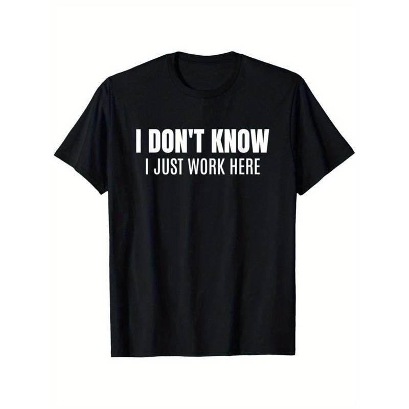 I Don T Know I Just Work Here Funny Coworker Unisex-Adults Black Small T-Shirt S разноцветный