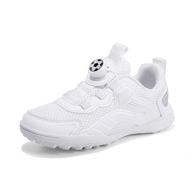 New children's football shoes non-slip and wear-resistant youth sports shoes rotating buckle breathable football shoes