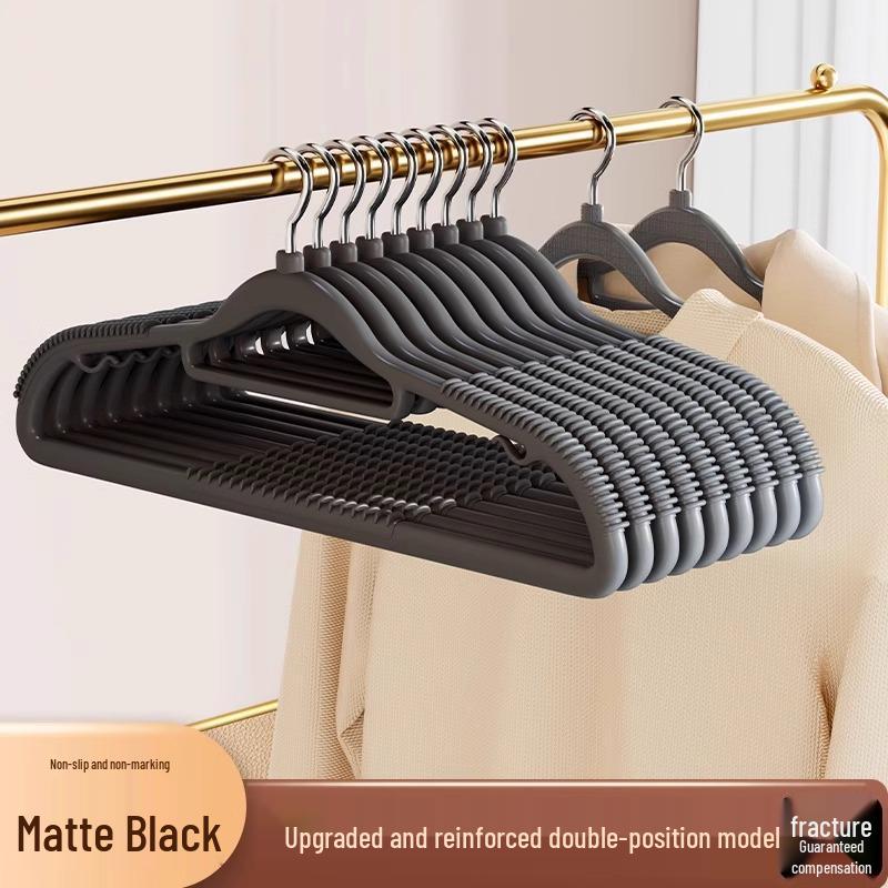 Japanese Anti-Slip Thickened Clothes Drying Hanger with Seamless Shoulders 30 pieces