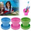 Easy To Carry Silicone Telescopic Drinking Water Folding Cup Travel Camping Bathroom Water Cup