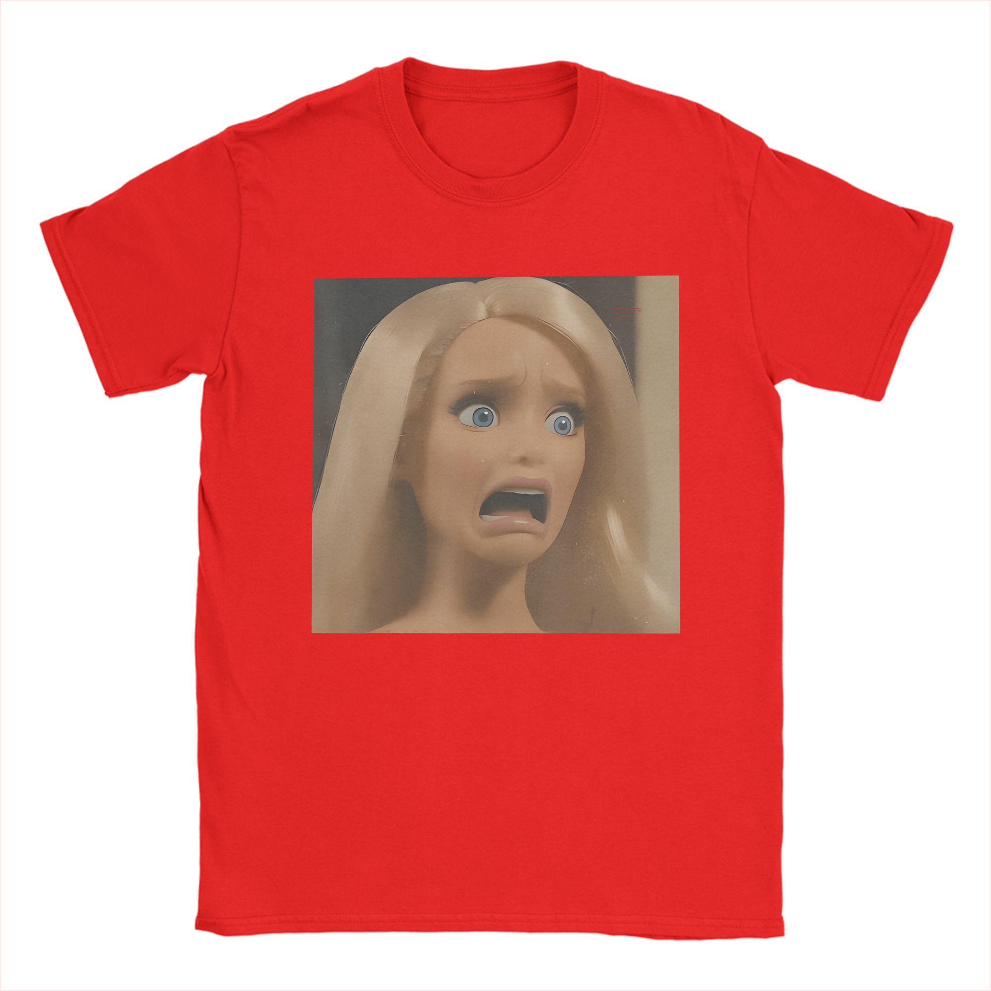 

Unisex Funny Doll Face Meme Sarcastic Doll Humor T Shirt Pure Cotton Clothing Novelty Short Sleeve O Neck Tees Unique TShirts S