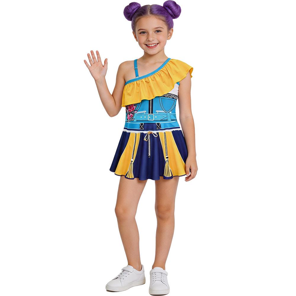 K-POP Dämonenjägerin Girlgroup Cosplay: Mira, Zoe, Rumi - Kinder Halloween Kostüm & Badeanzug