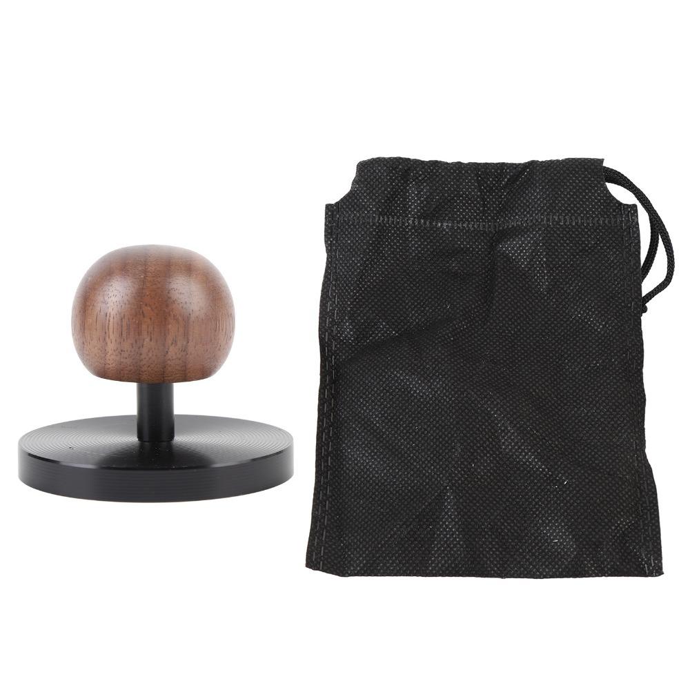 Spherical Wooden Handle Coffee Tamper Aluminum Alloy Coffee Press Tool Coffee Hammer Coffee Making