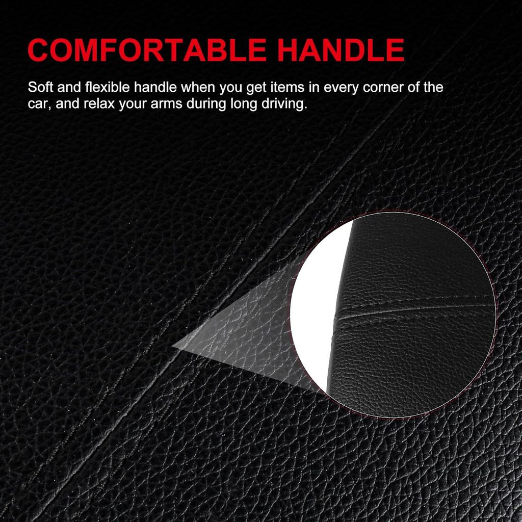 cciyu Center Console Armrest Cover Repacement Compatible with 2008 2009 2010 2011 2012 For Honda Accord Auto Leather Suture Console Lid Cover