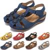 Women's Round Toe Wedge Heel Sandals Stylish Closed Toe Design With Non-slip Feature