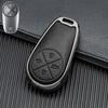 Key Cover for 2022 NIO ES6/ES8/EC6 - Double-Sided Leather and Metal Design, Unobstructed Signal Protection