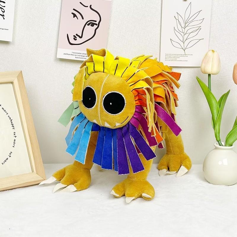 25cm Yarnabys Colorful Lion Plushies Toy Nightmare Critters Anime Plush Stuffed Animal Doll Sofa Decor for Kids Gifts Birthday