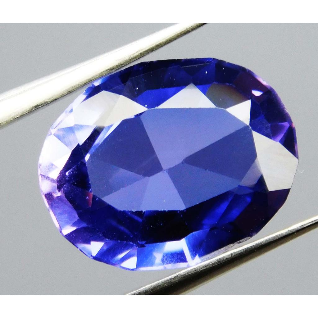 Natural Tanzanite Loose Gemstone   Beautiful 7 Carat Purple Oval Cut