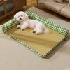 Dog Cooling Mat Summer Cat Bed with Neck Support Pillows Cool Sleeping Mat with Removable Washable Cover for Cats Puppies Small Dogs
